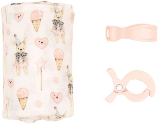 All4Ella Bamboo & 2 Pram Peg Box Set - Ice Creams & Teddy - Image 2